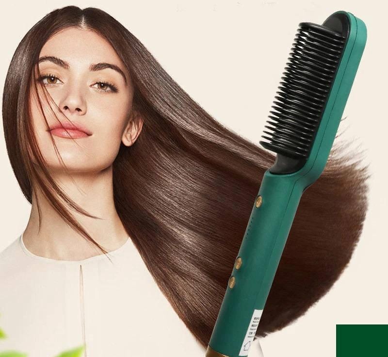 Heat Control Straightener Brush